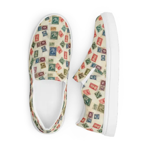 Mercantile Mosaic on a Men's Slip-On Canvas Shoes