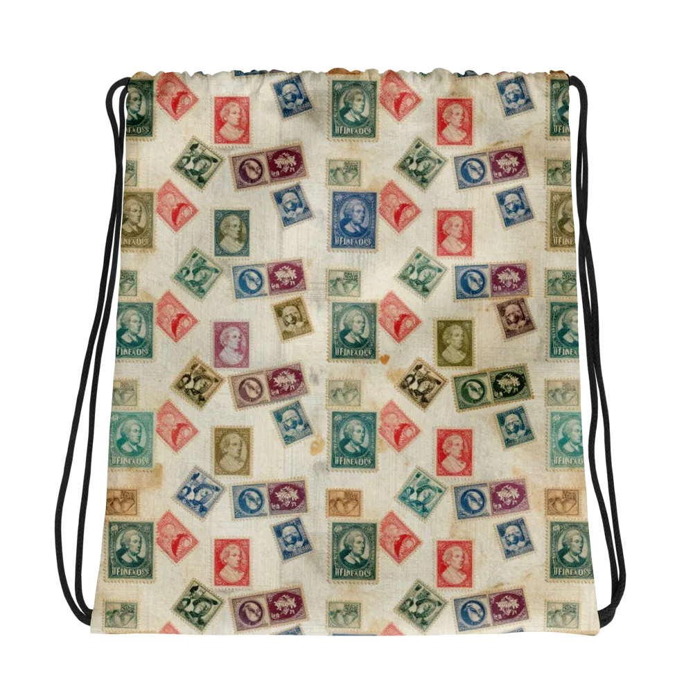 Mercantile Mosaic on Drawstring Bag — Photo
