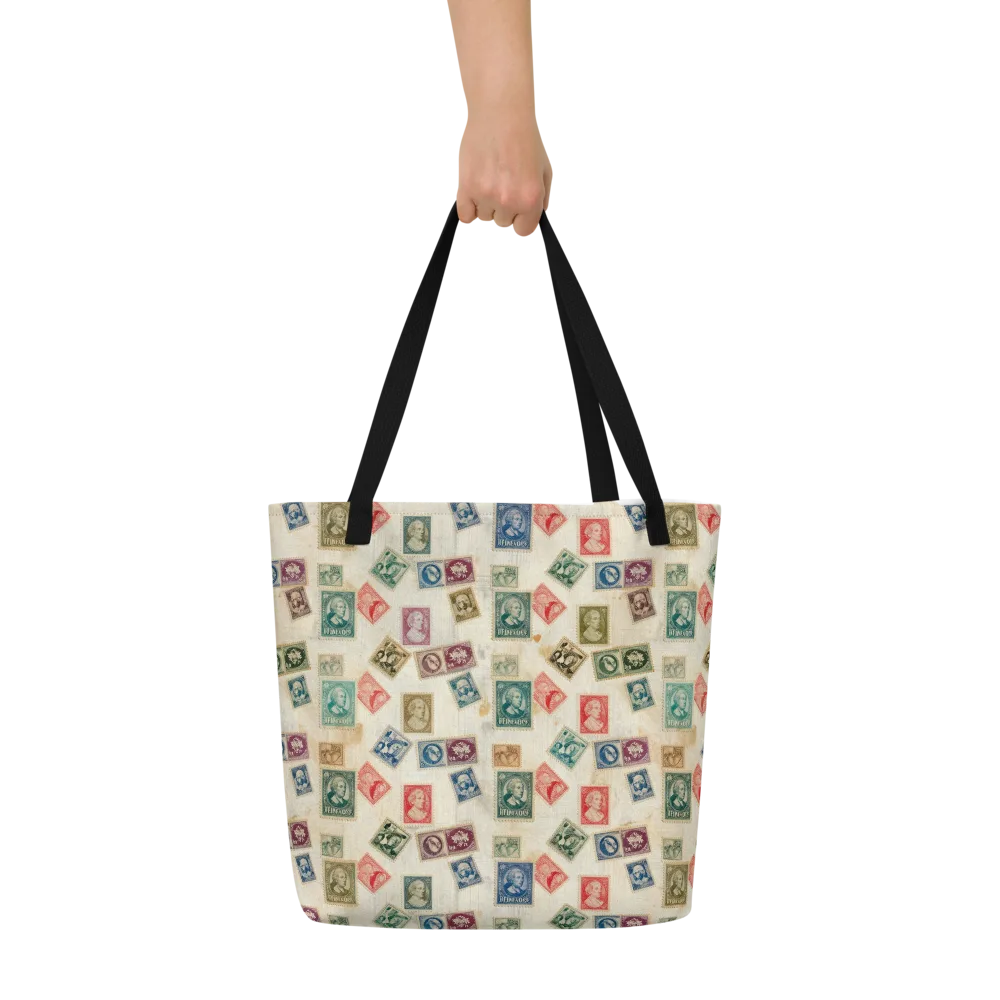 Mercantile Mosaic on Large Tote Bag W/ Pocket — Front