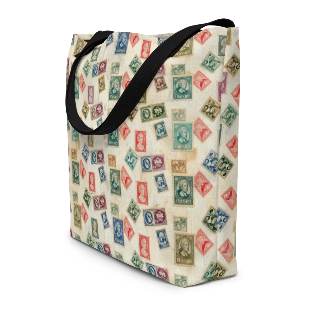 Mercantile Mosaic on Large Tote Bag W/ Pocket — Front