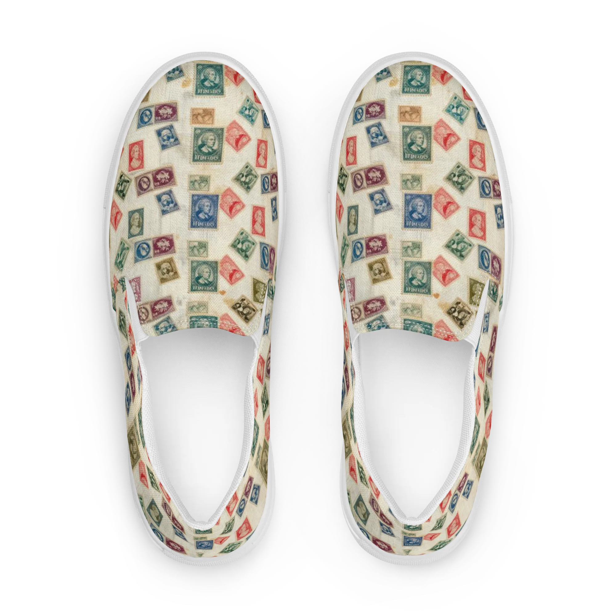 Mercantile Mosaic on Women's Slip-On Canvas Shoes — Front