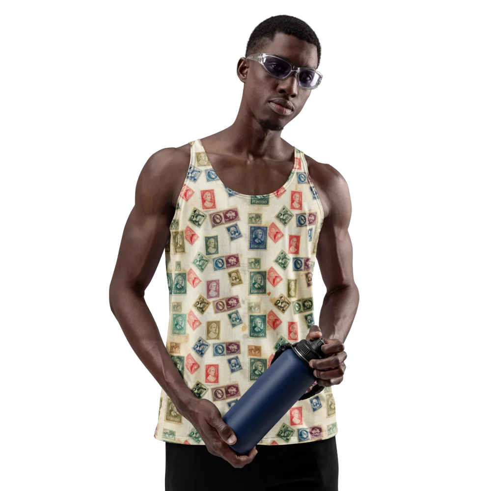 Mercantile Mosaic on Men's Tank Top — Front