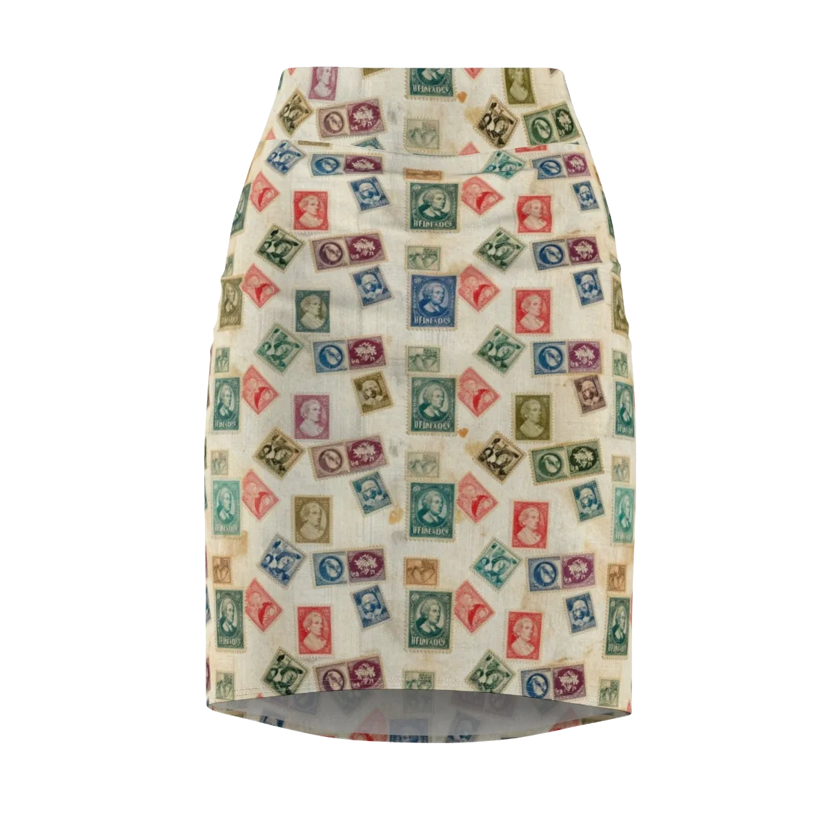 Mercantile Mosaic on Pencil Skirt — Front