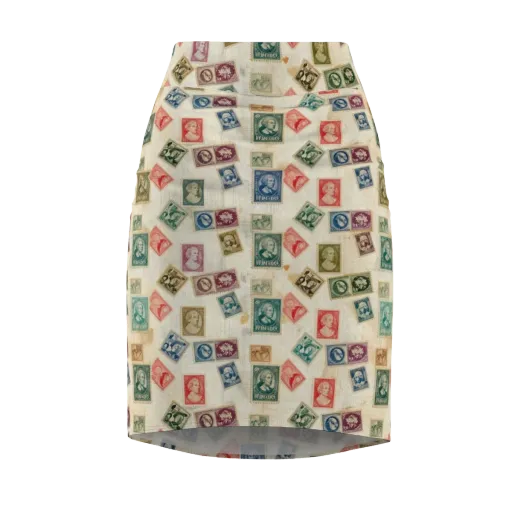 Mercantile Mosaic on a Pencil Skirt