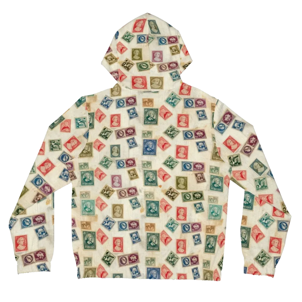 Mercantile Mosaic on Women's Full-Zip Hoodie — Back