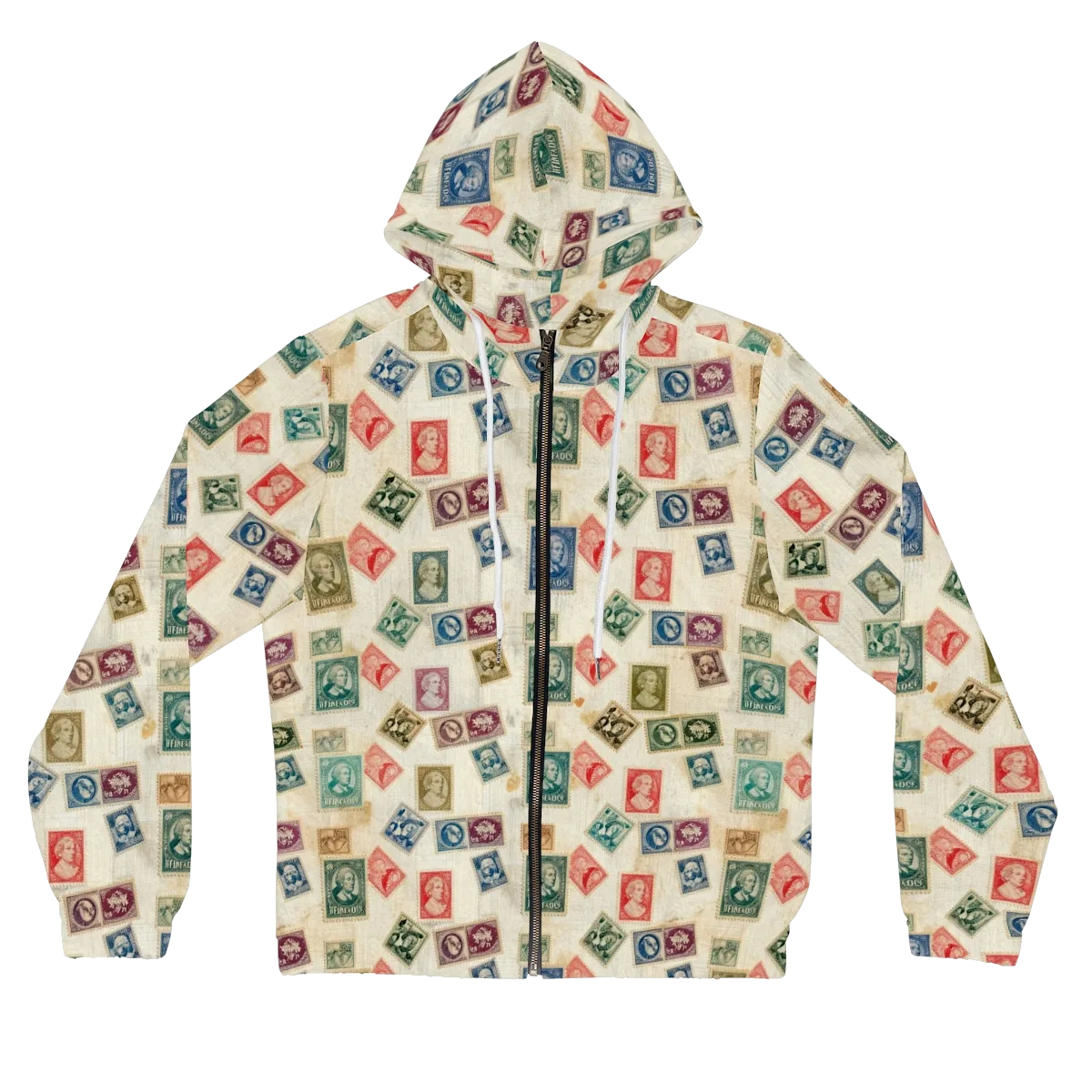Mercantile Mosaic on Women's Full-Zip Hoodie — Front