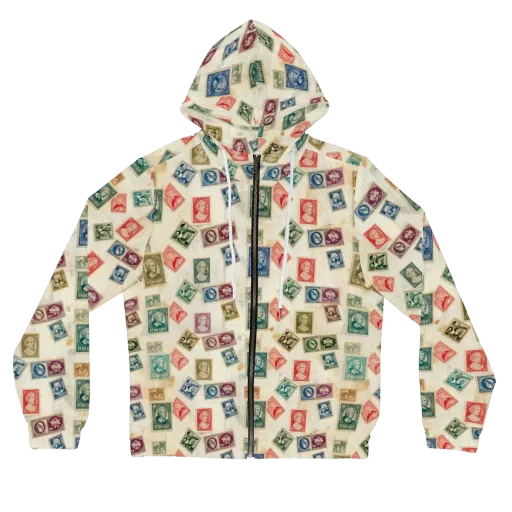 Mercantile Mosaic on a Women's Full-Zip Hoodie