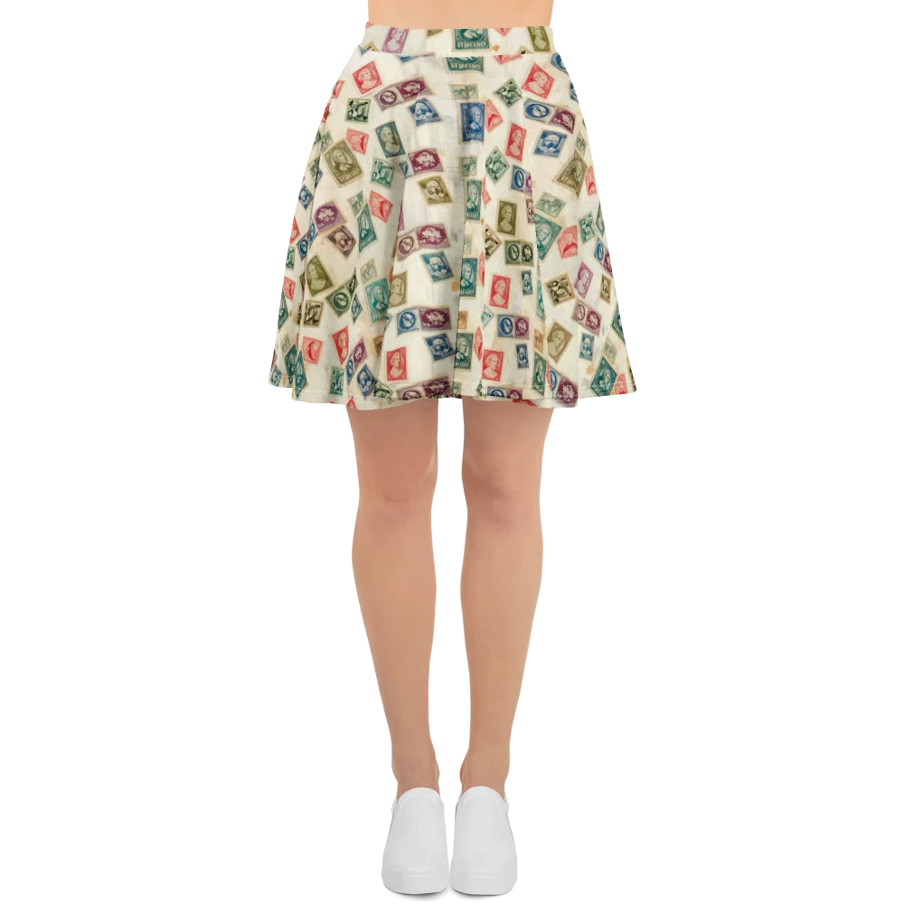 Mercantile Mosaic on Skater Skirt — Front