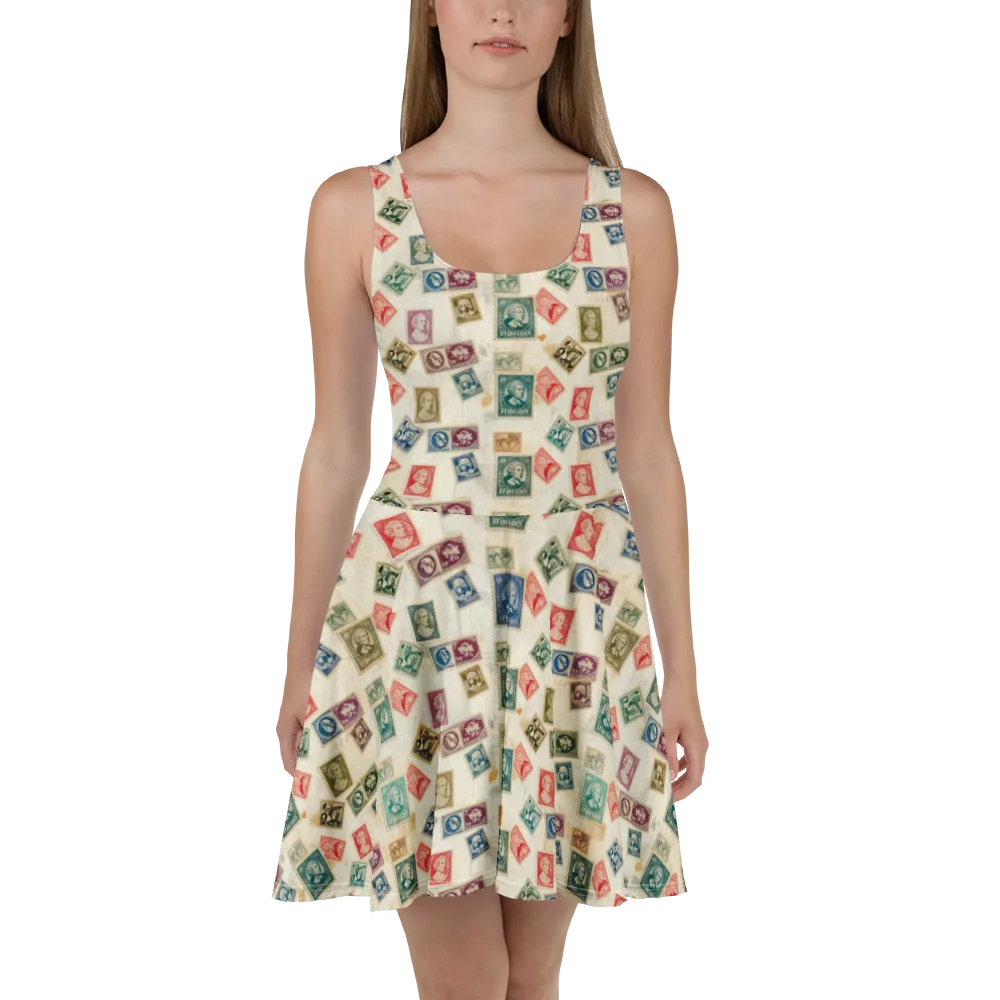 Mercantile Mosaic on Skater Dress — Front