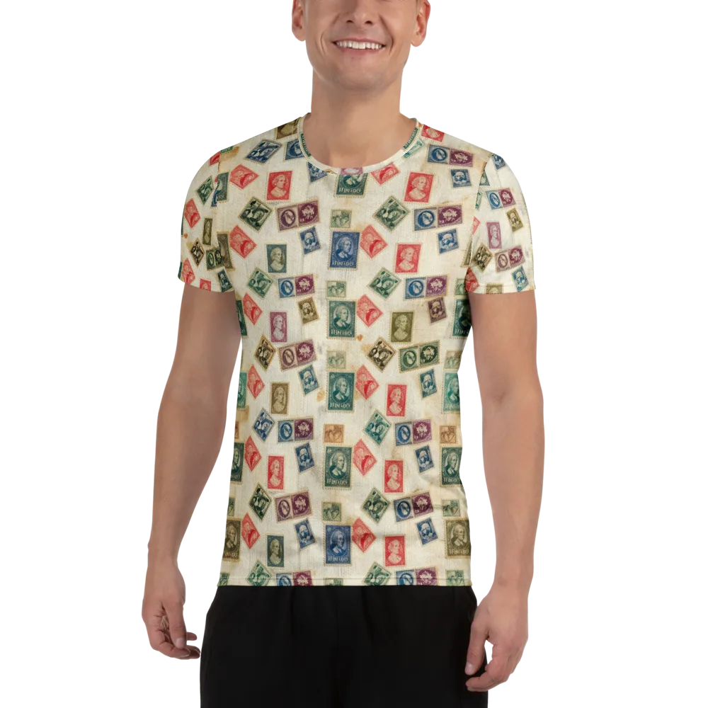 Mercantile Mosaic on Men's Athletic T-Shirt — Front