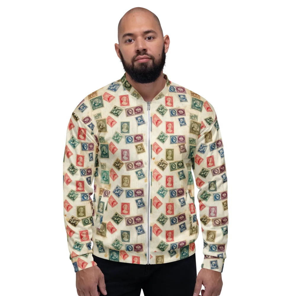 Mercantile Mosaic on Bomber Jacket — Front