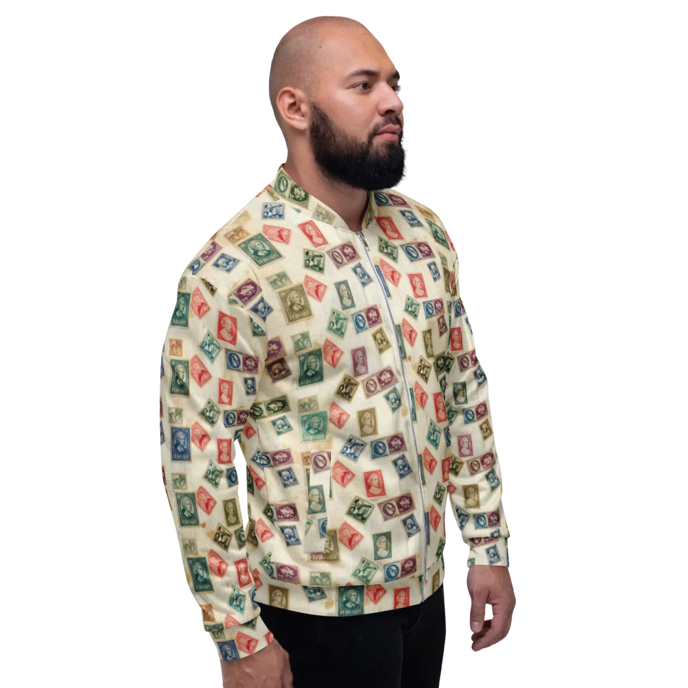 Mercantile Mosaic on Bomber Jacket — Right