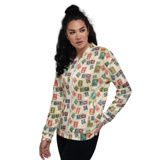 Mercantile Mosaic on a Bomber Jacket