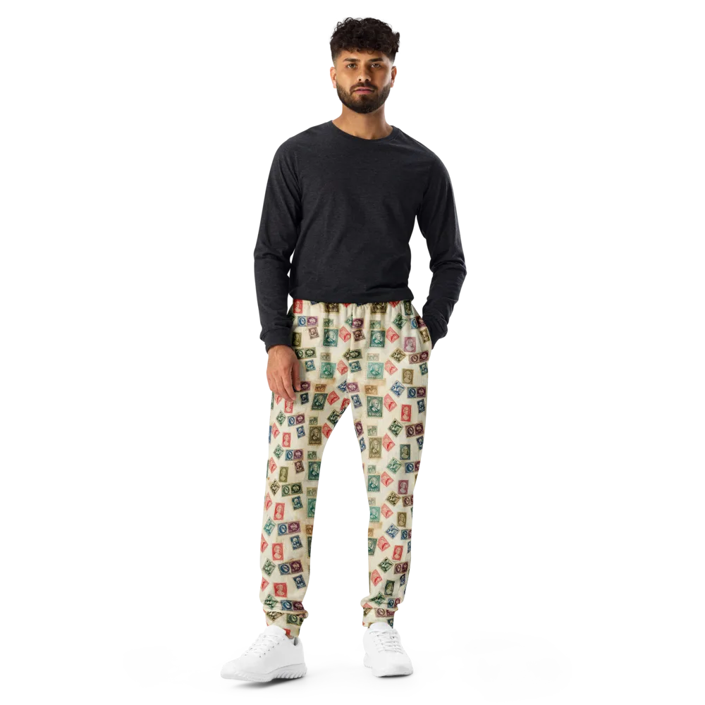 Mercantile Mosaic on Men's Joggers — Front