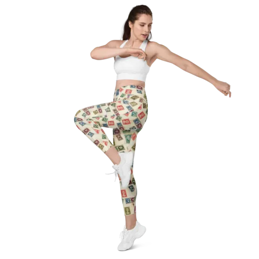 Mercantile Mosaic on a Leggings with Pockets