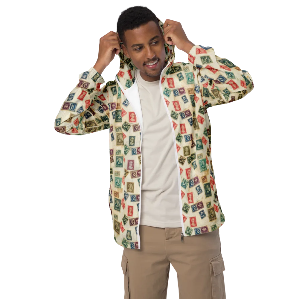 Mercantile Mosaic on Men's Windbreaker — Front