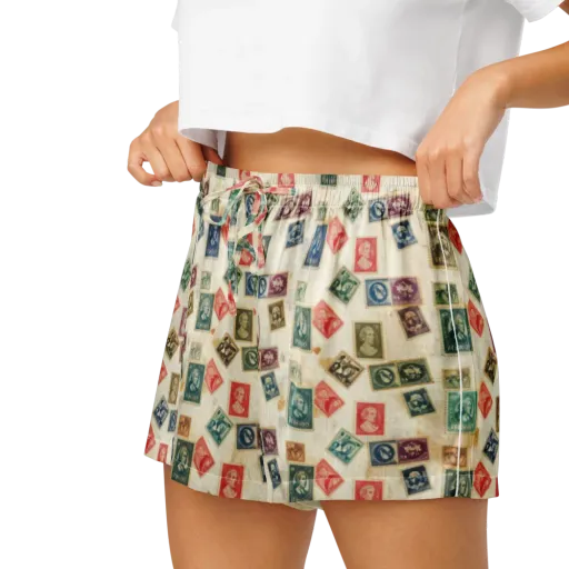 Mercantile Mosaic on a Women's Pajama Shorts