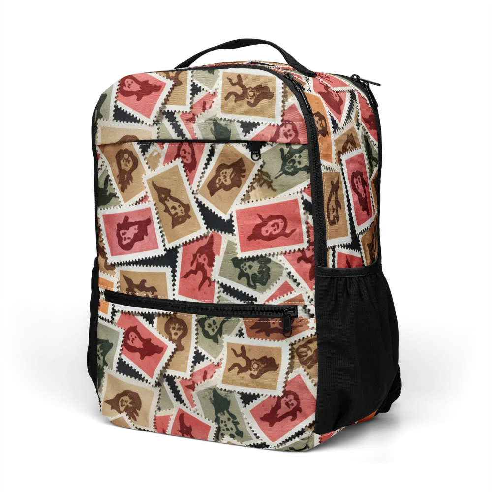 Postmarked Mischief on Utility Backpack — Left Front