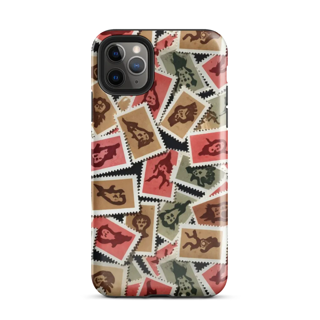 Postmarked Mischief on Tough Case for iPhone® — Front