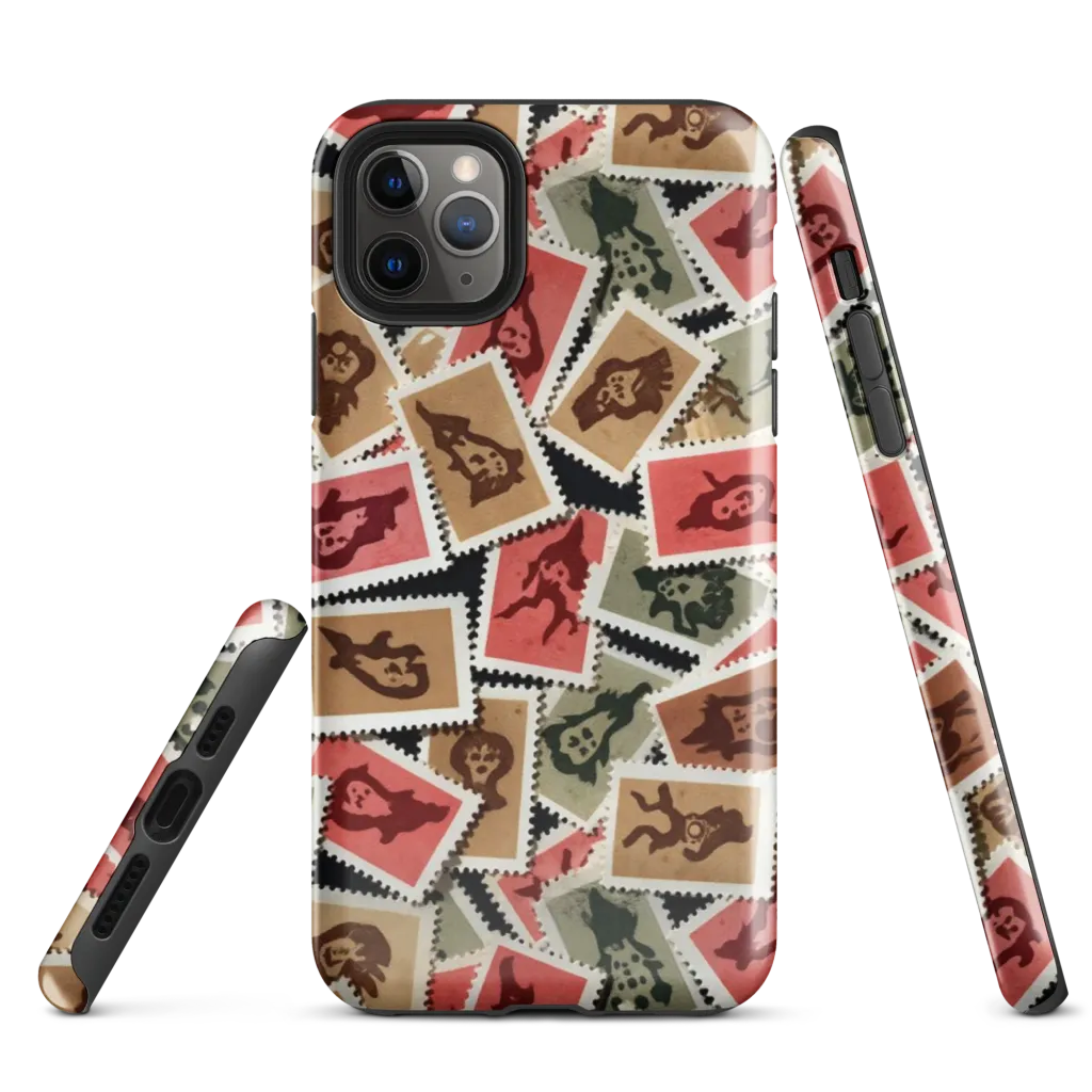 Postmarked Mischief on Tough Case for iPhone® — Front