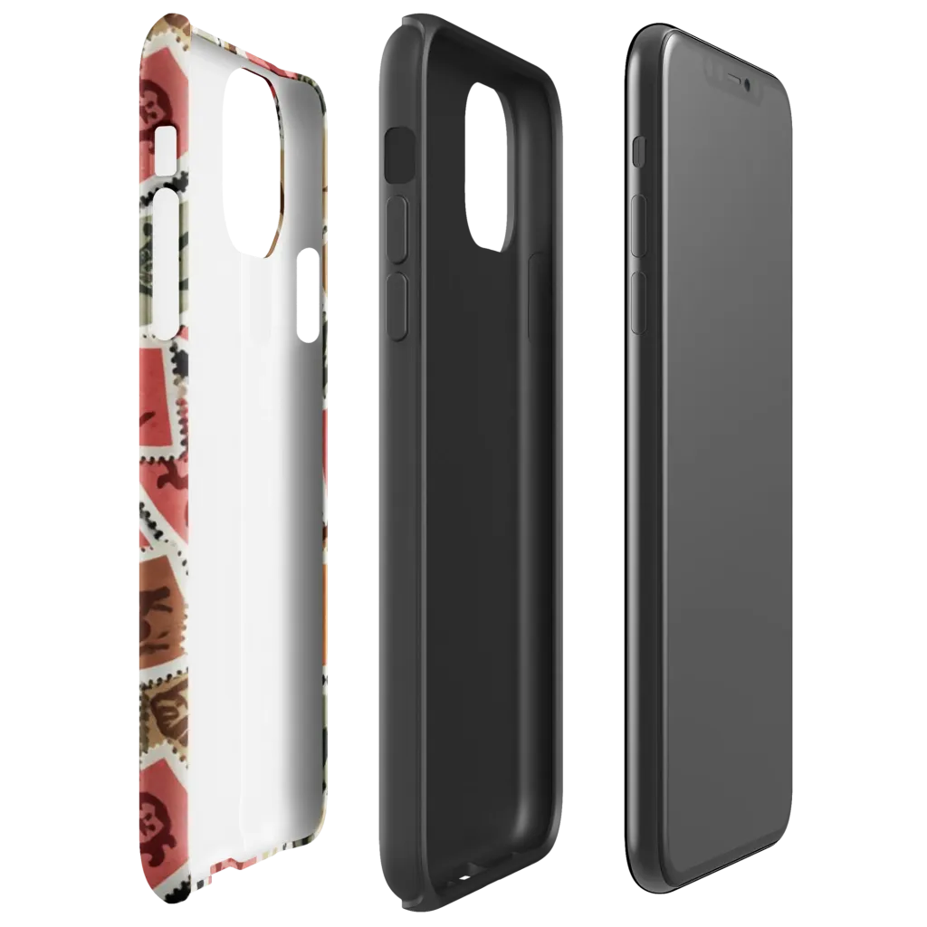 Postmarked Mischief on Tough Case for iPhone® — Right