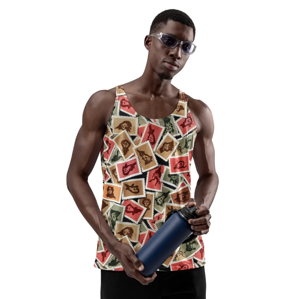 Postmarked Mischief on Men's Tank Top — Front