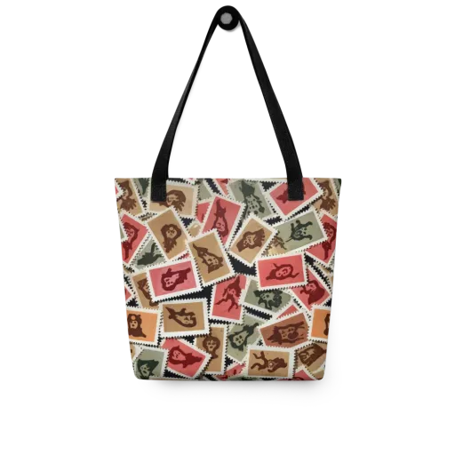 Postmarked Mischief on a Tote Bag