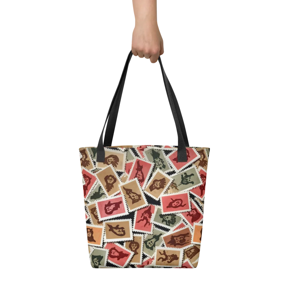 Postmarked Mischief on Tote Bag — Front