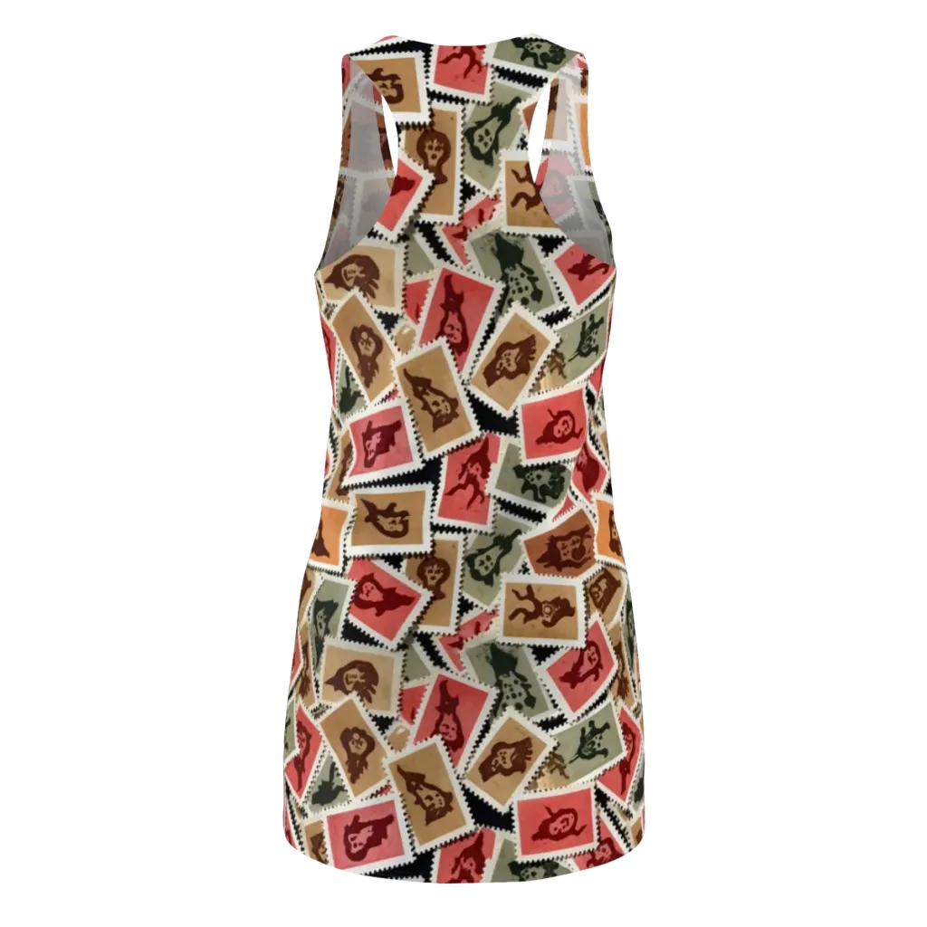 Postmarked Mischief on Racerback Dress — Back