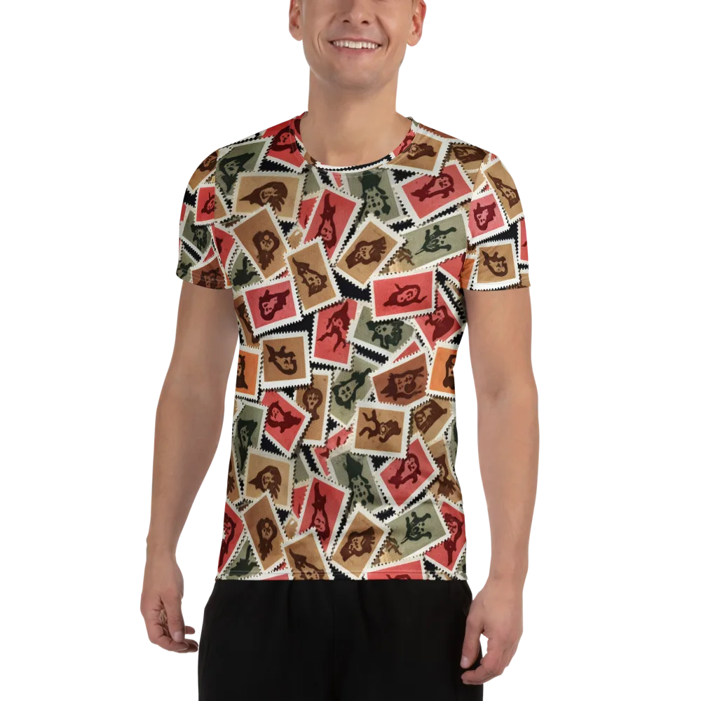 Postmarked Mischief on Men's Athletic T-Shirt — Front