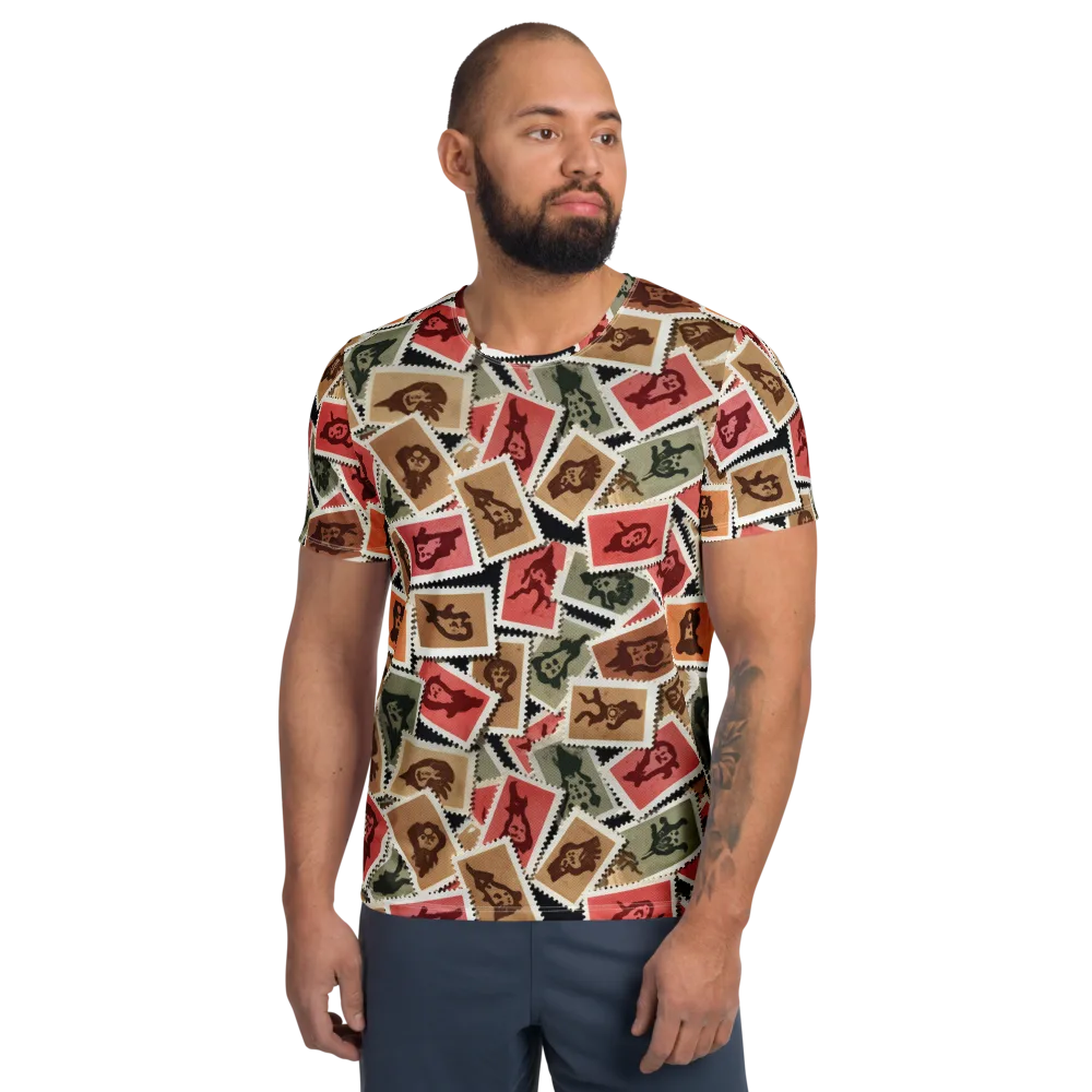 Postmarked Mischief on Men's Athletic T-Shirt — Front