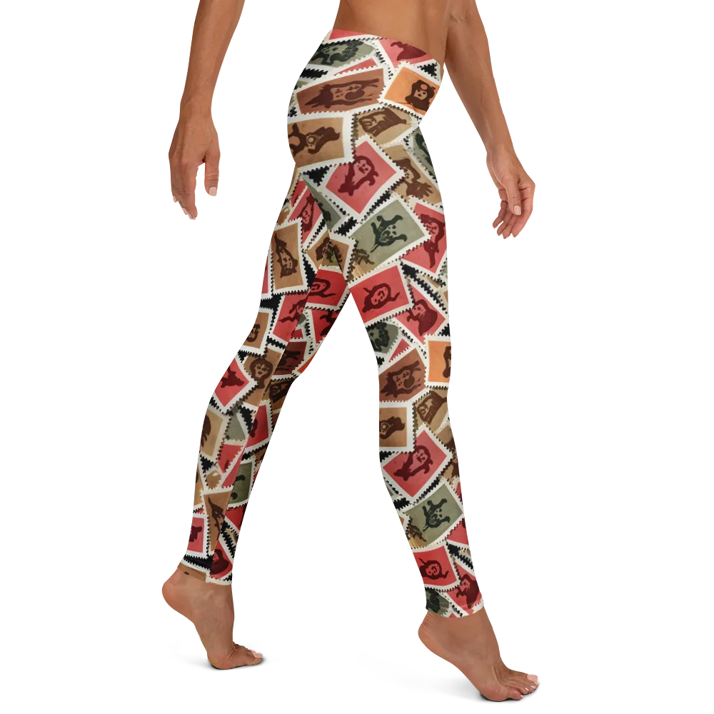 Postmarked Mischief on Leggings — Right