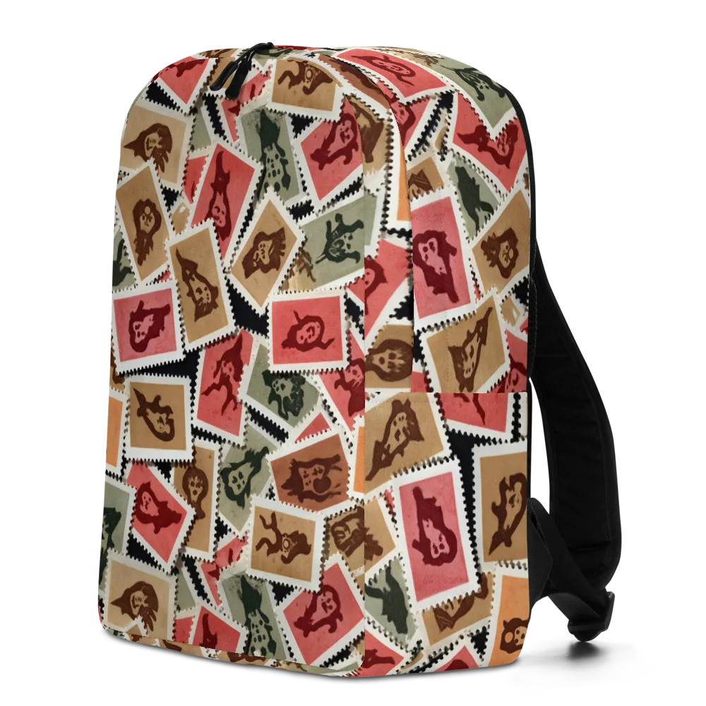 Postmarked Mischief on Minimalist Backpack — Left