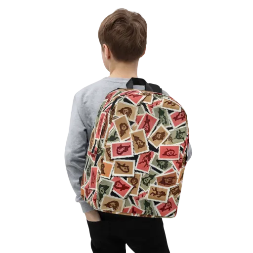 Postmarked Mischief on a Minimalist Backpack