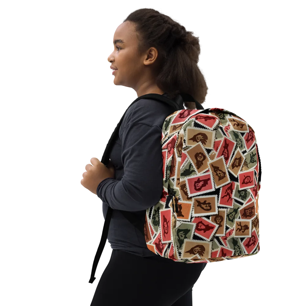 Postmarked Mischief on Minimalist Backpack — Right Front