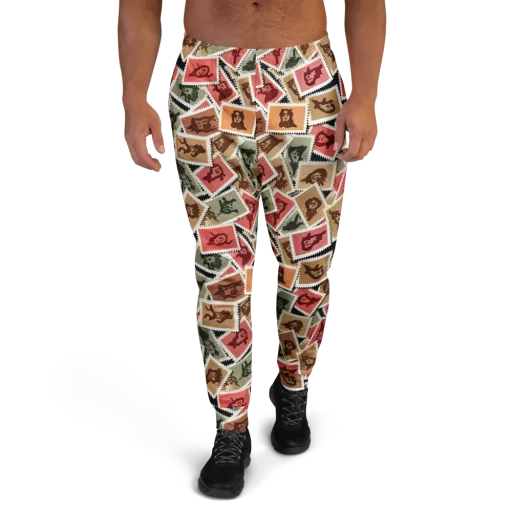 Postmarked Mischief on a Men's Joggers