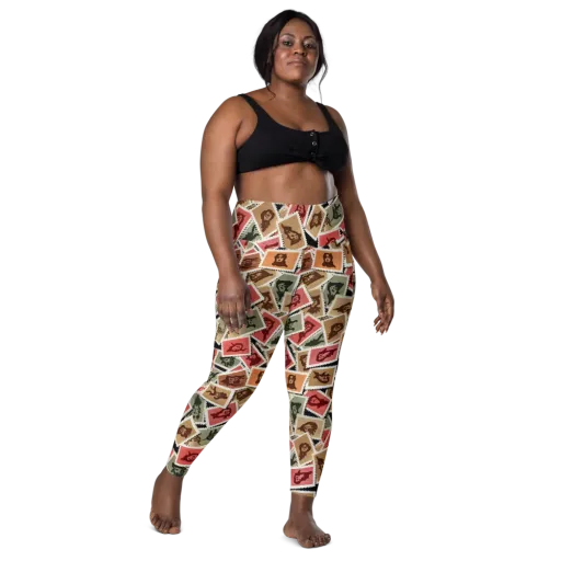 Postmarked Mischief on a Leggings with Pockets