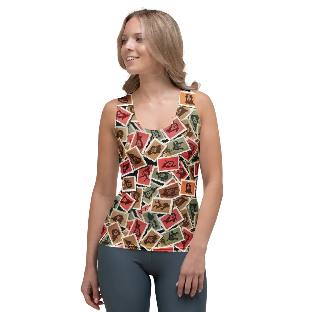Postmarked Mischief on Women's Tank Top — Front