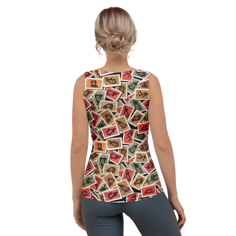 Postmarked Mischief on Women's Tank Top — Back