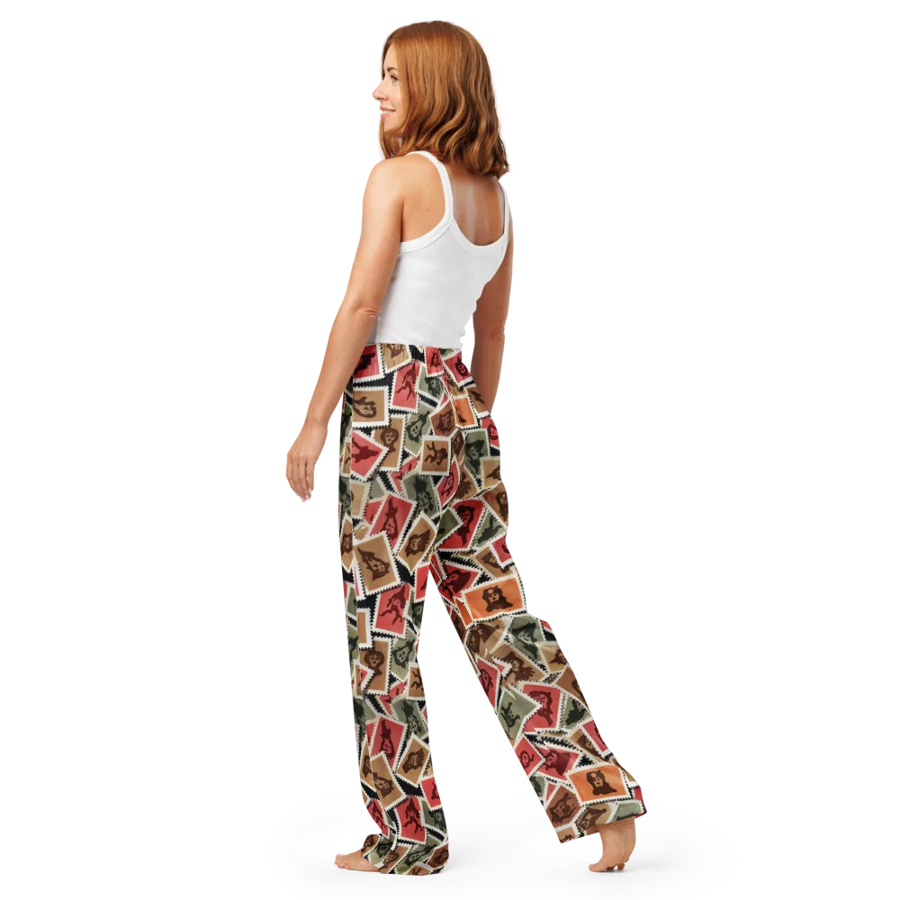 Postmarked Mischief on Women's Pajama Pants — Back