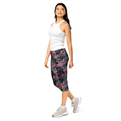 Shard Garden on a Capri Leggings