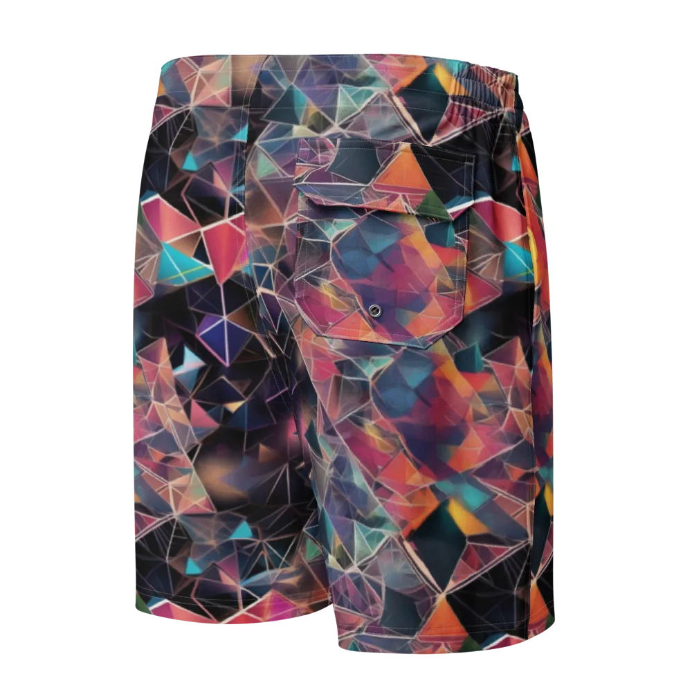 Shard Garden on Men's Board Shorts — Back