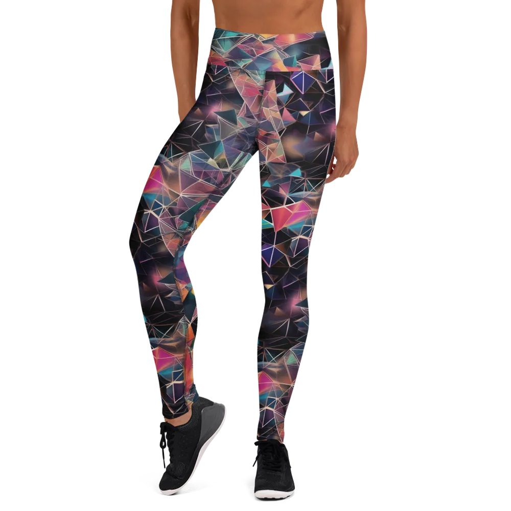 Shard Garden on Yoga Leggings — Front