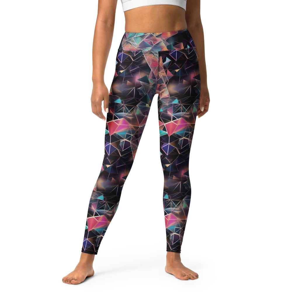 Shard Garden on Yoga Leggings — Front