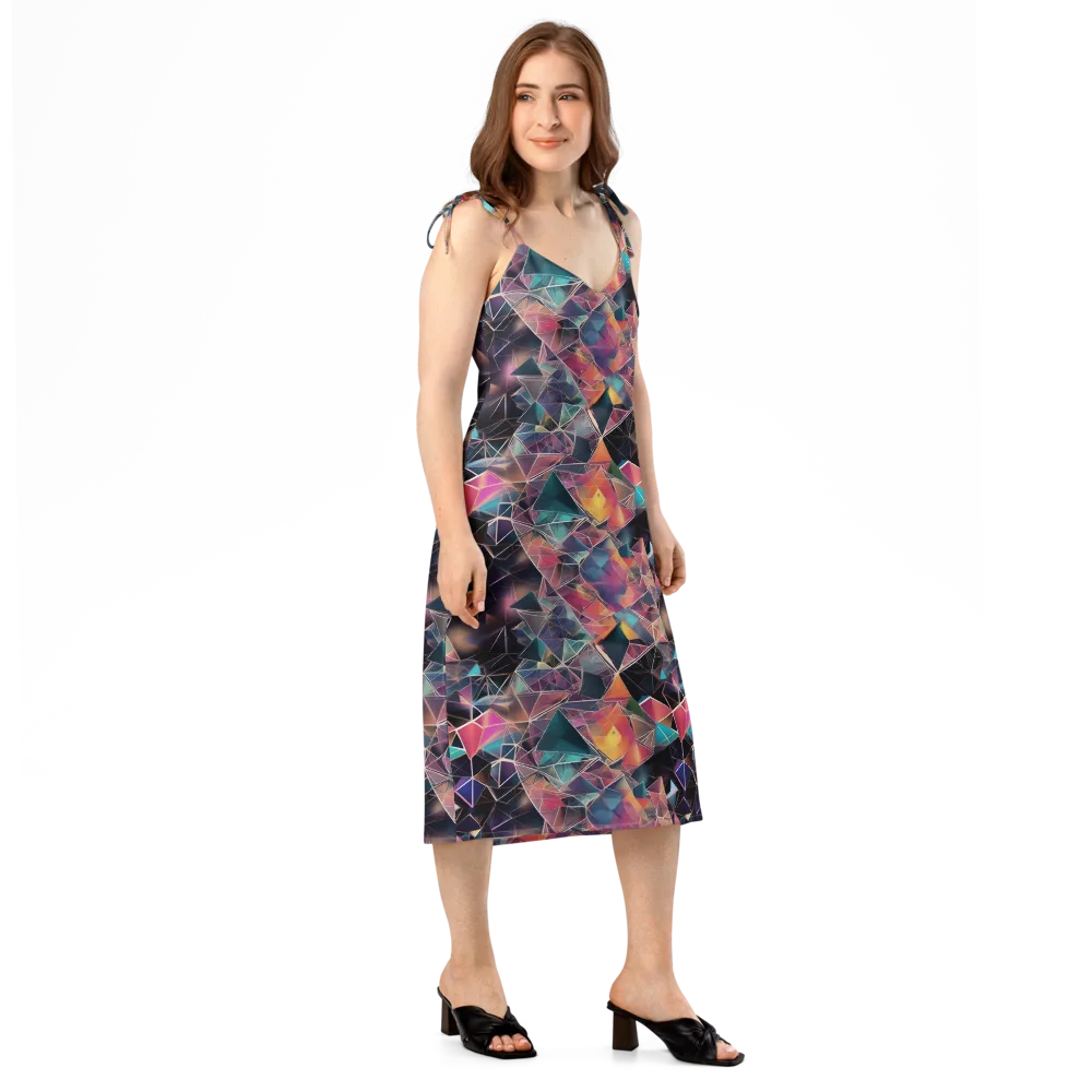 Shard Garden on Slip Dress — Right Front