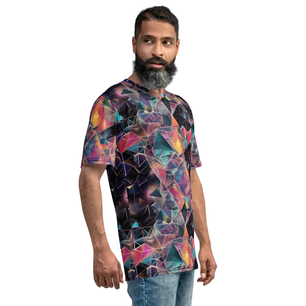 Shard Garden on Men's Crew Neck T-Shirt — Right