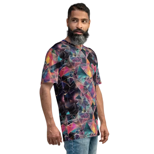 Shard Garden on a Men's Crew Neck T-Shirt