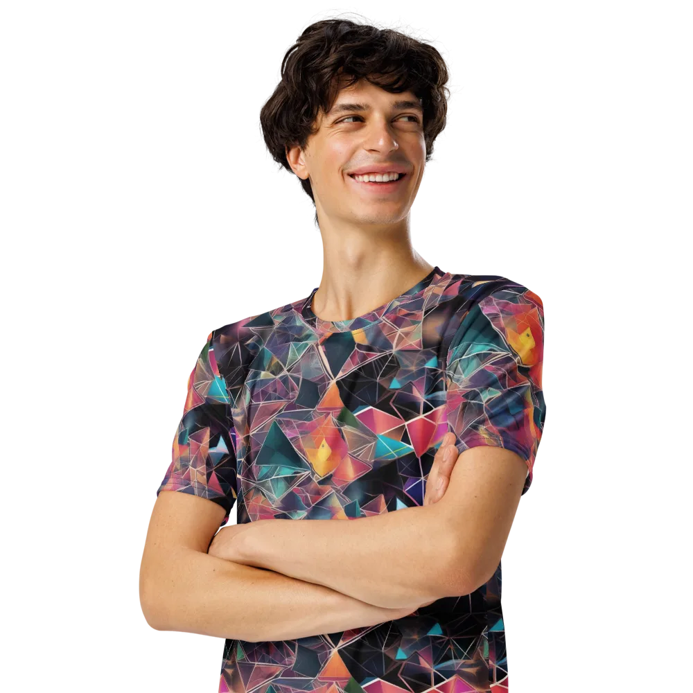 Shard Garden on Men's Crew Neck T-Shirt — Left Front