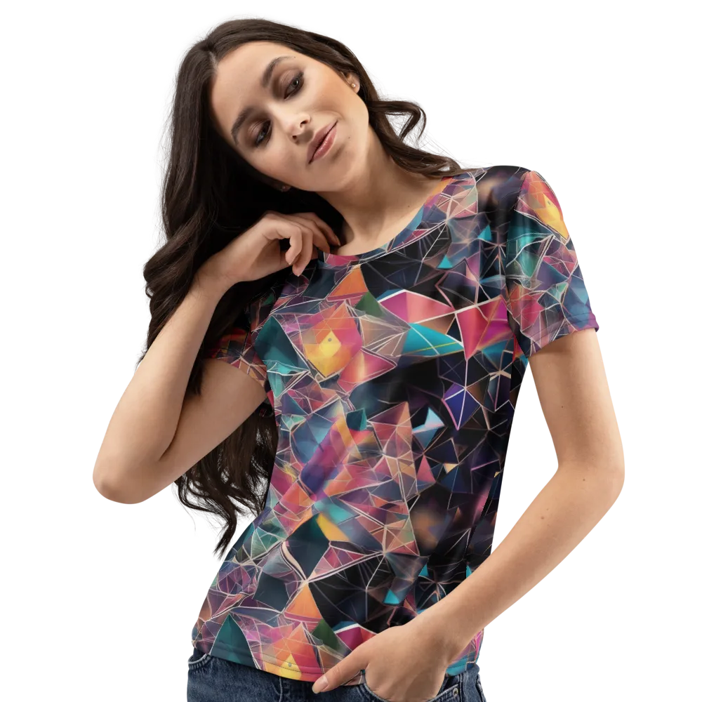 Shard Garden on Women's Crew Neck T-Shirt — Left Front