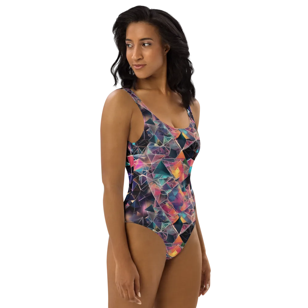 Shard Garden on One-Piece Swimsuit — Right